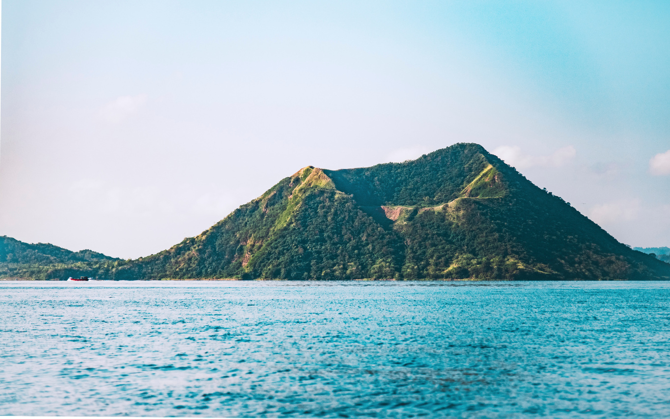 Taal Volcano island in Luzon Batangas Philippines